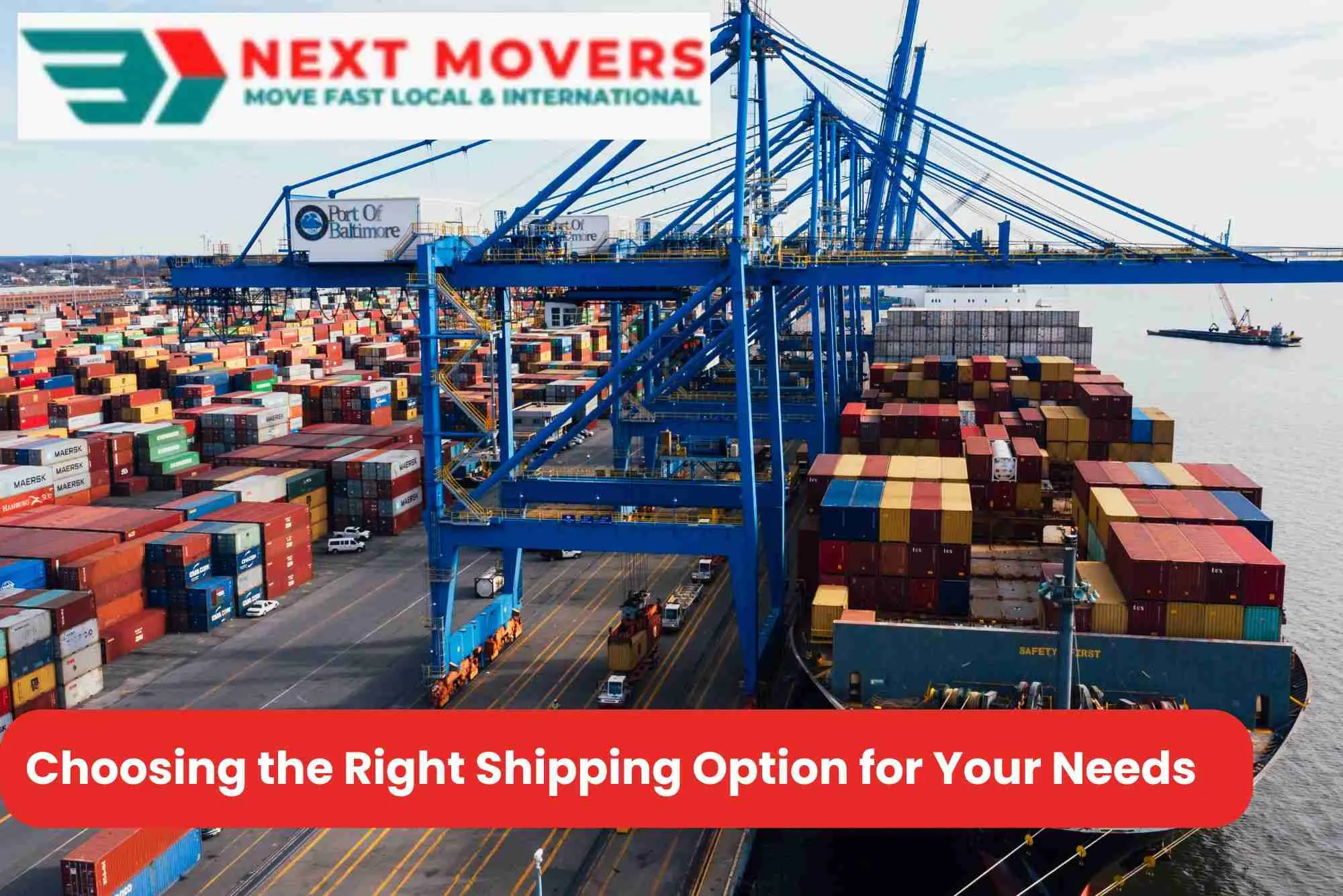 Choosing the Right Shipping Option for Your Needs